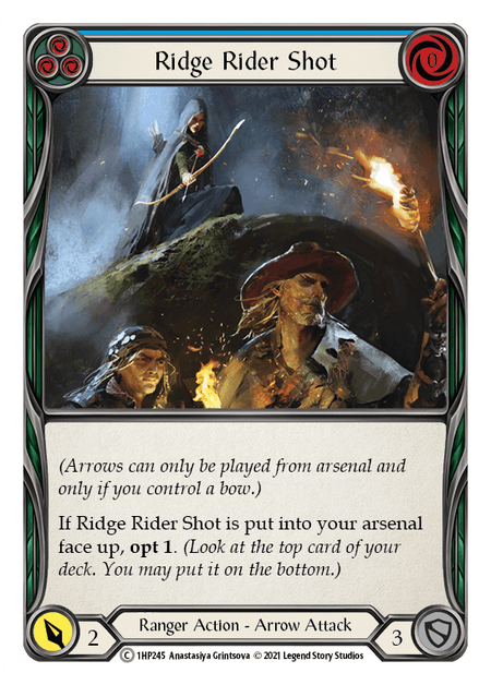 Ridge Rider Shot (Blue) — History Pack Vol.1 Flesh and Blood card by Anastasiya Grintsova