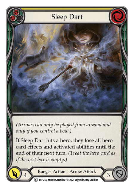 Sleep Dart (Yellow) — History Pack Vol.1 Flesh and Blood card by Marco González