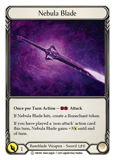 Nebula Blade — History Pack Vol.1 Flesh and Blood card by Steve Argyle