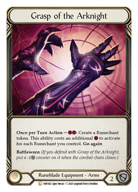 Grasp of the Arknight — Flesh and Blood card