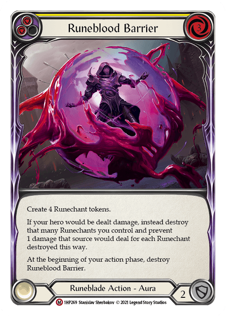 Runeblood Barrier — History Pack Vol.1 Flesh and Blood card by Stanislav Sherbakov