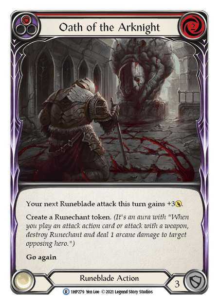 Oath of the Arknight (Red) — History Pack Vol.1 Flesh and Blood card by Yen Lee