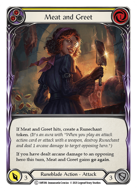 Meat and Greet — 1HP Flesh and Blood card by Immanuela Crovius