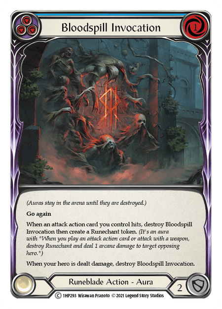 Bloodspill Invocation (Blue) — History Pack Vol.1 Flesh and Blood card by Wirawan Pranoto