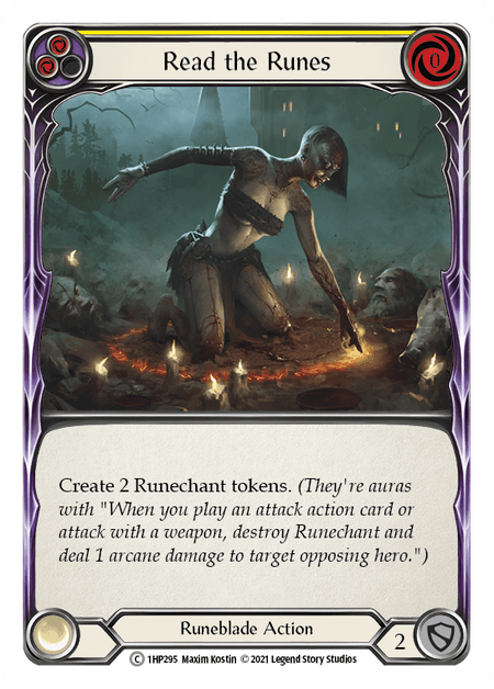 Read the Runes (Yellow) — History Pack Vol.1 Flesh and Blood card by Max Kostin