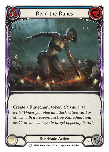 Read the Runes (Blue) — History Pack Vol.1 Flesh and Blood card by Max Kostin