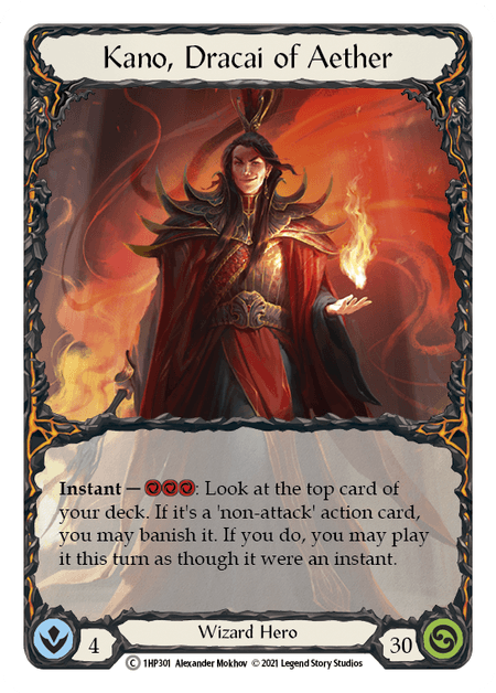 Kano, Dracai of Aether — History Pack Vol.1 Flesh and Blood card by Alexander Mokhov