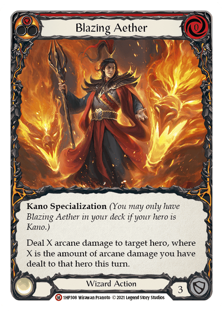 Blazing Aether — History Pack Vol.1 Flesh and Blood card by Wirawan Pranoto