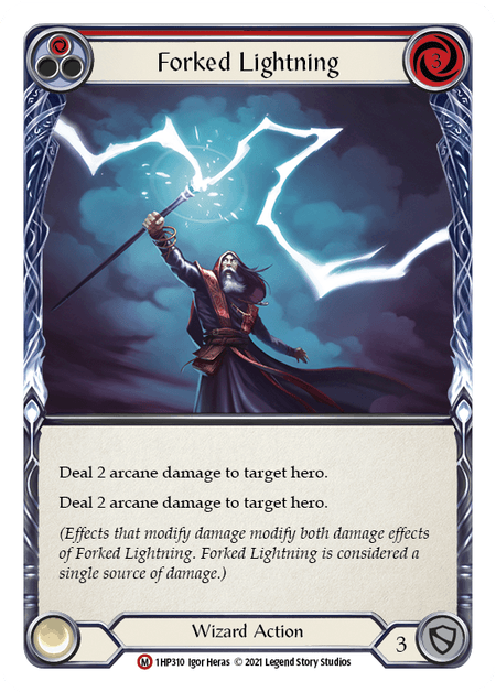 Forked Lightning — History Pack Vol.1 Flesh and Blood card by Igor Heras