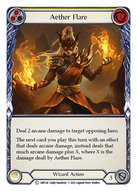 Aether Flare (Yellow) — History Pack Vol.1 Flesh and Blood card by Cindy Handoyo