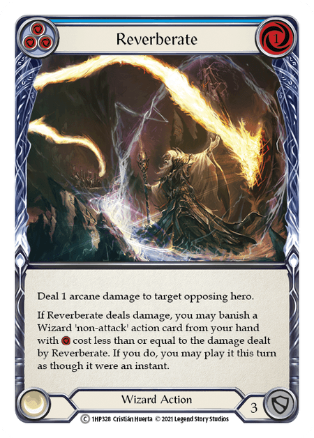 Reverberate (Blue) — History Pack Vol.1 Flesh and Blood card by Cristián Huerta