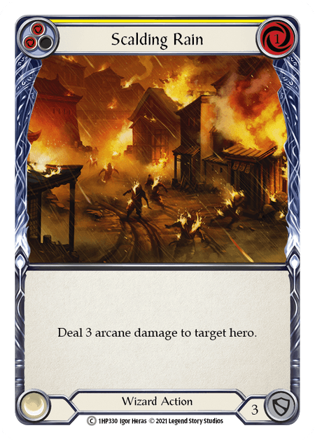 Scalding Rain (Yellow) — History Pack Vol.1 Flesh and Blood card by Igor Heras