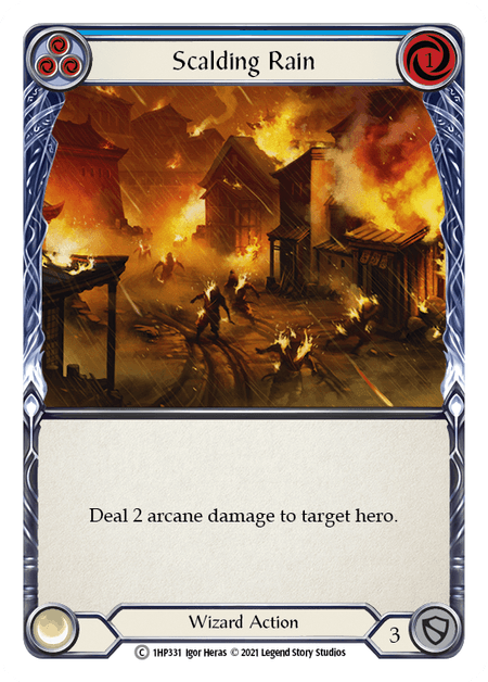Scalding Rain (Blue) — History Pack Vol.1 Flesh and Blood card by Igor Heras