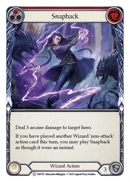 Snapback (Red) — History Pack Vol.1 Flesh and Blood card by Alexandra Malygina