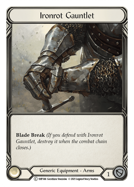 Ironrot Gauntlet — History Pack Vol.1 Flesh and Blood card by Gorshkov Stanislav