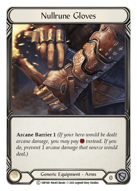 Nullrune Gloves — History Pack Vol.1 Flesh and Blood card by Pavel Chuvin