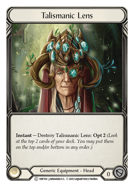 Talismanic Lens — History Pack Vol.1 Flesh and Blood card by J. Sebastián S.C.