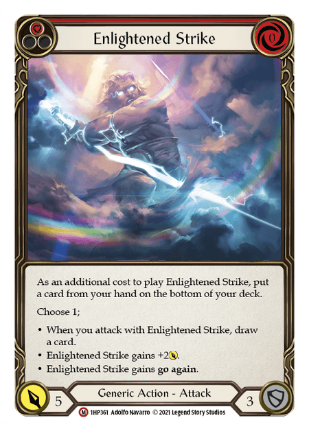 Enlightened Strike — History Pack Vol.1 Flesh and Blood card by Adolfo Navarro