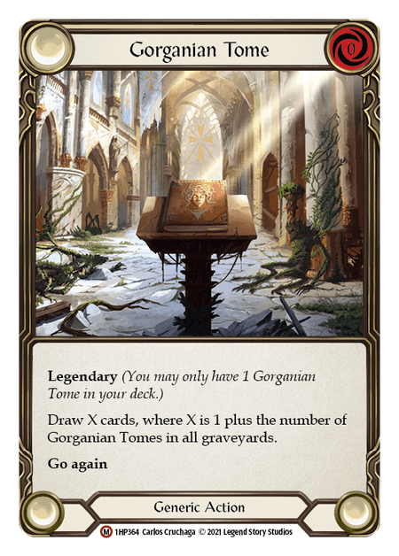 Gorganian Tome — History Pack Vol.1 Flesh and Blood card by Carlos Cruchaga