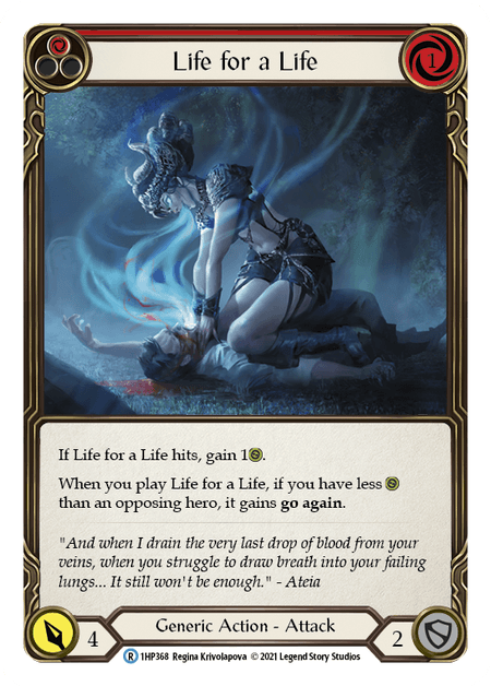 Life for a Life (Red) — History Pack Vol.1 Flesh and Blood card by Regina Krivolapova