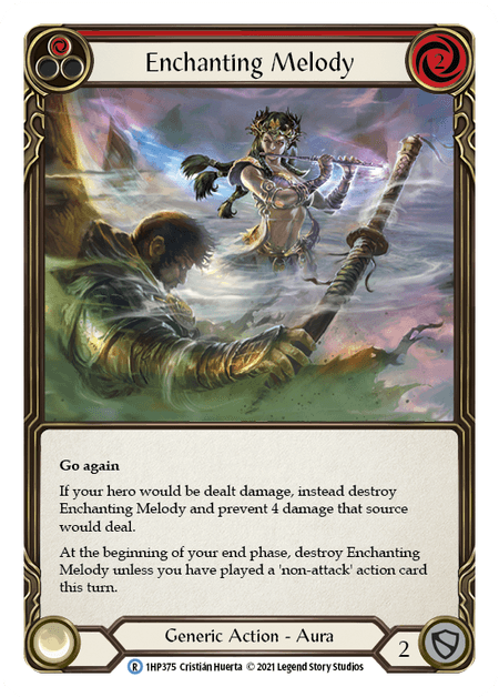 Enchanting Melody (Red) — History Pack Vol.1 Flesh and Blood card by Cristián Huerta