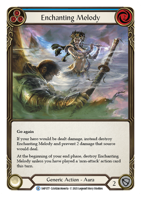 Enchanting Melody (Blue) — History Pack Vol.1 Flesh and Blood card by Cristián Huerta