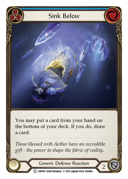 Sink Below (Blue) — History Pack Vol.1 Flesh and Blood card by Vlad Varlamov