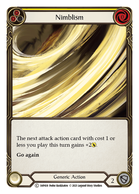 Nimblism (Yellow) — History Pack Vol.1 Flesh and Blood card by Fedor Barkhatov