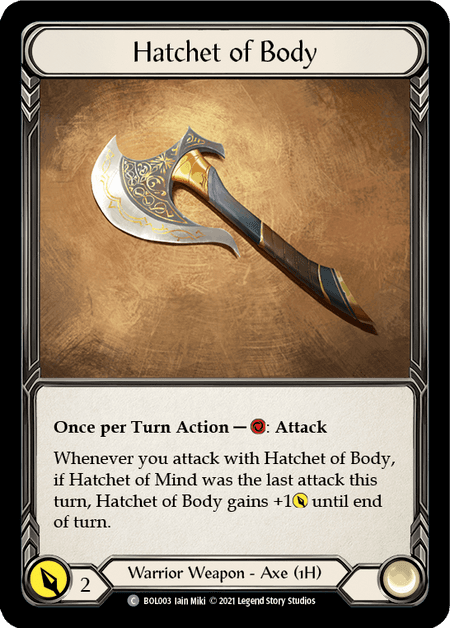 Hatchet of Body — Flesh and Blood card