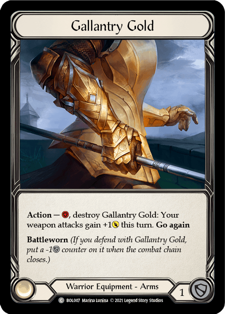 Gallantry Gold — Flesh and Blood card