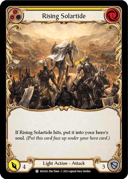 Rising Solartide (Yellow) — Blitz Deck: Monarch - Boltyn Flesh and Blood card by Phu Thieu