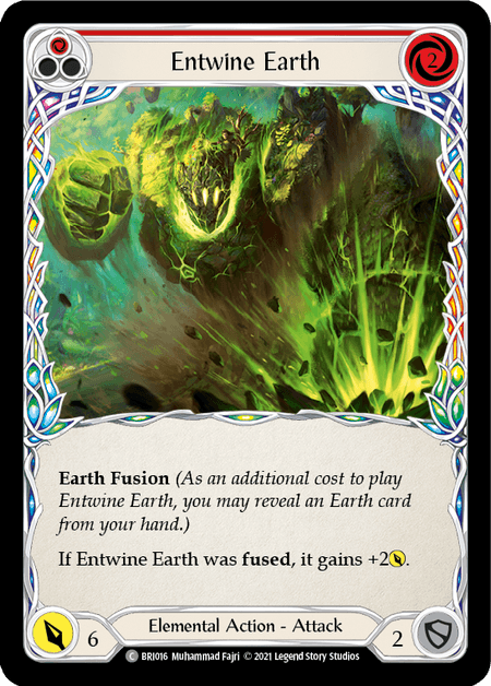 Entwine Earth (Red) — Blitz Deck: Tales of Aria - Briar Flesh and Blood card by Muhammad Fajri