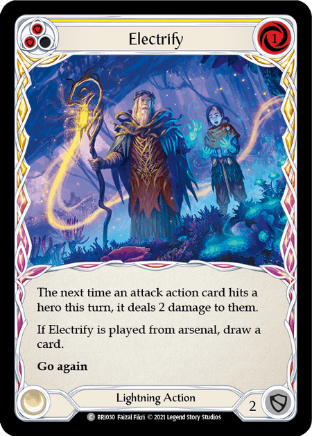 Electrify (Yellow) — Blitz Deck: Tales of Aria - Briar Flesh and Blood card by Faizal Fikri