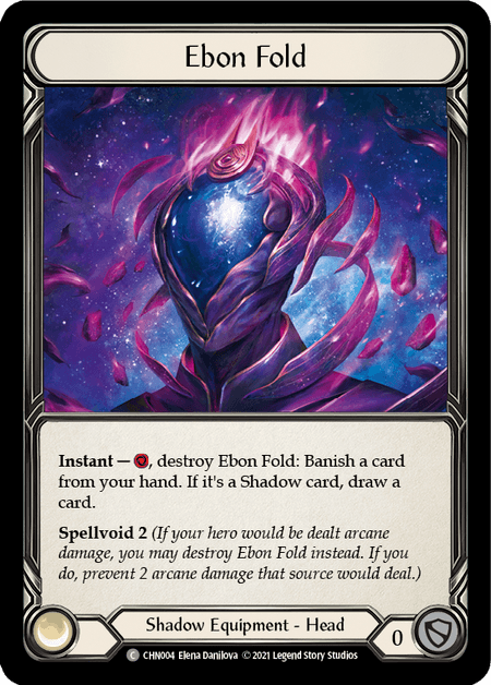 Ebon Fold — Blitz Deck: Monarch - Chane Flesh and Blood card by Elena Danilova