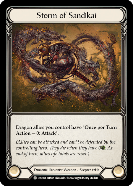Storm of Sandikai — Blitz Deck: Uprising - Dromai Flesh and Blood card by Othon Nikolaidis