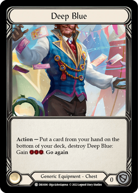 Deep Blue — Blitz Deck: Uprising - Dromai Flesh and Blood card by Olga Krivolapova