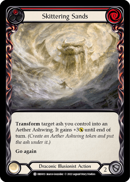 Skittering Sands — Blitz Deck: Uprising - Dromai Flesh and Blood card by Marco Gonzalez