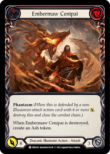 Embermaw Cenipai — Blitz Deck: Uprising - Dromai Flesh and Blood card by Narendra B. & B.G.