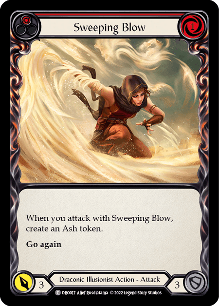 Sweeping Blow (Red) — Blitz Deck: Uprising - Dromai Flesh and Blood card by Alief Rusdiatama