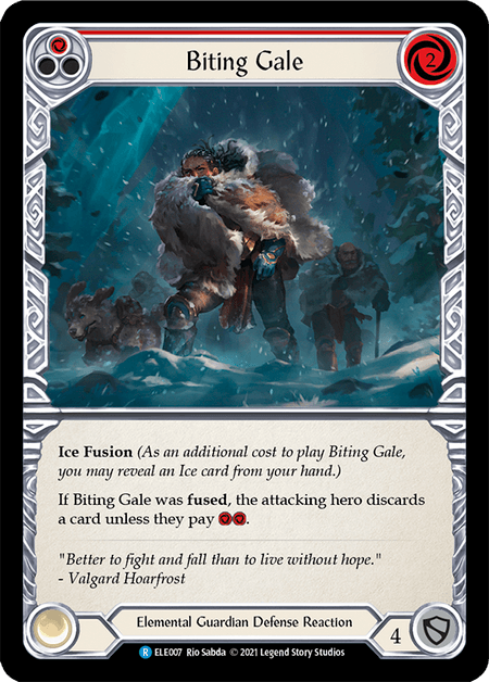 Biting Gale (Red) — Tales of Aria Flesh and Blood card by Rio Sabda