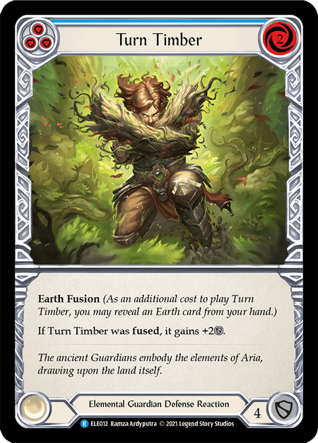 Turn Timber (Blue) — Tales of Aria Flesh and Blood card by Ramza Ardyputra