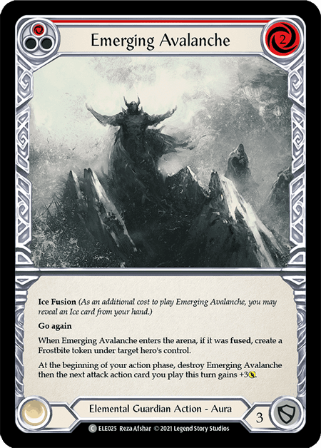 Emerging Avalanche (Red) — Tales of Aria Flesh and Blood card by Kudos Humano