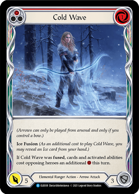 Cold Wave (Red) — Tales of Aria Flesh and Blood card by Daria Khlebnikova