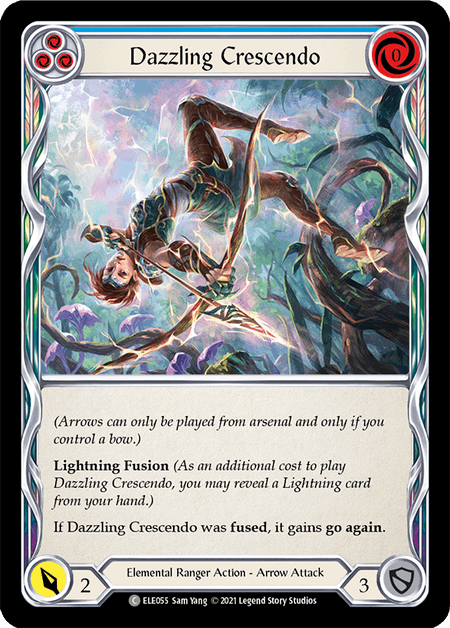 Dazzling Crescendo (Blue) — Tales of Aria Flesh and Blood card by Sam Yang