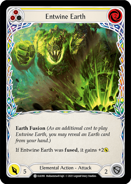 Entwine Earth (Yellow) — Tales of Aria Flesh and Blood card by Muhammad Fajri