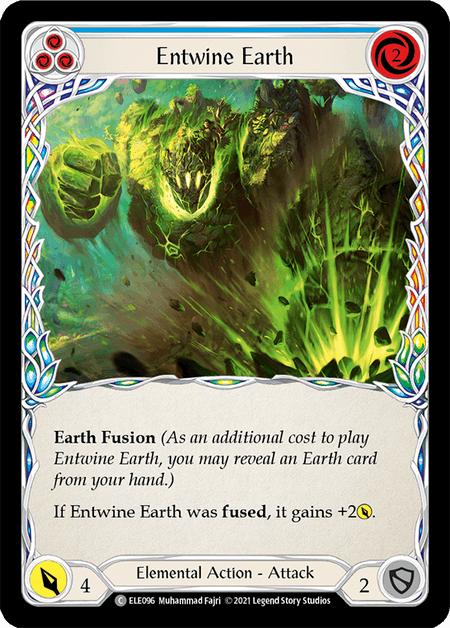 Entwine Earth (Blue) — Tales of Aria Flesh and Blood card by Muhammad Fajri