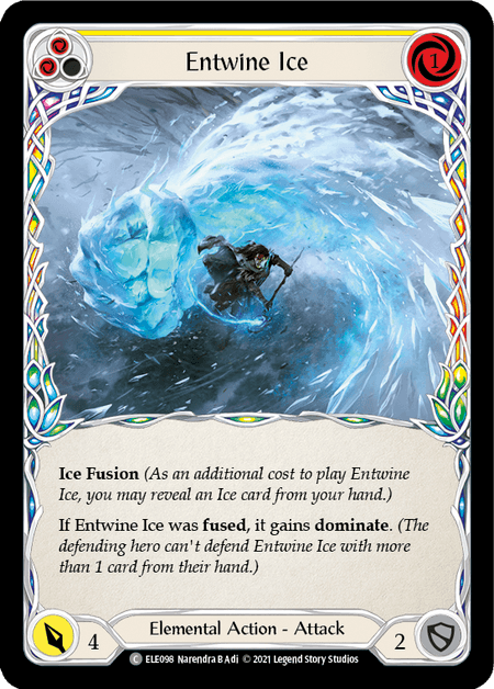 Entwine Ice (Yellow) — Tales of Aria Flesh and Blood card by Narendra B Adi