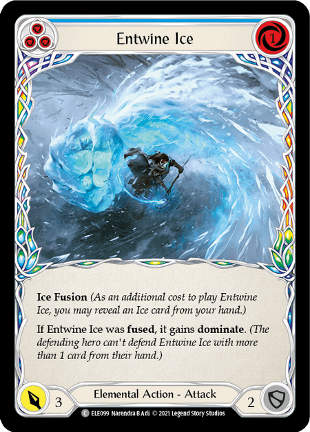 Entwine Ice (Blue) — Tales of Aria Flesh and Blood card by Narendra B Adi