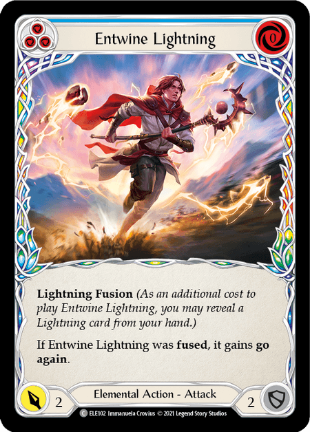 Entwine Lightning (Blue) — Tales of Aria Flesh and Blood card by Immanuela Crovius