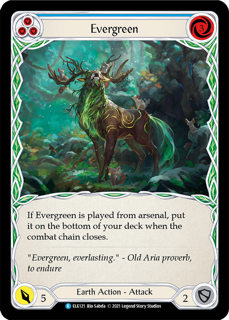 Evergreen (Blue) — Tales of Aria Flesh and Blood card by Rio Sabda